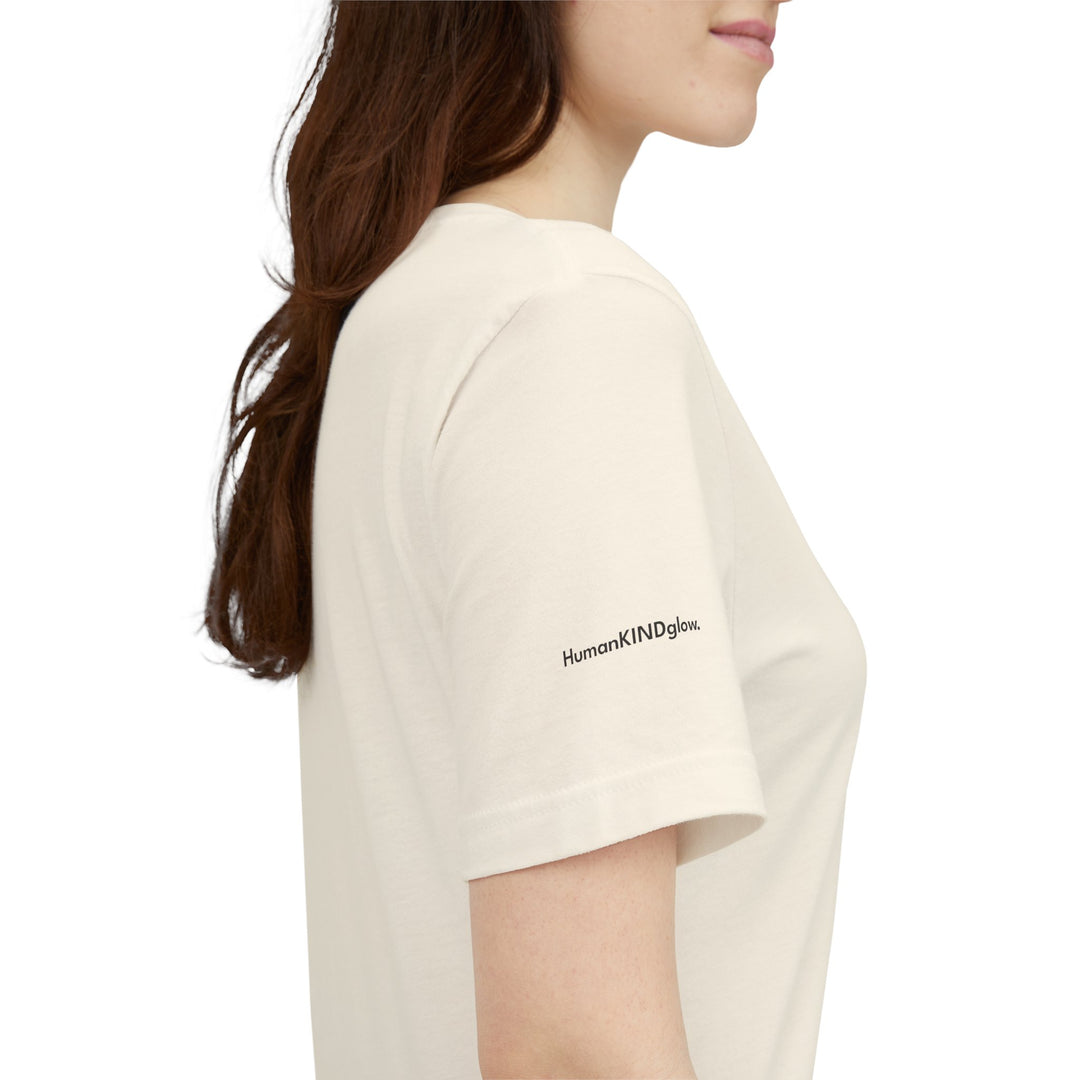 HUMAN. KIND. BE BOTH.  —Diversity Inspirational Tee in Natural