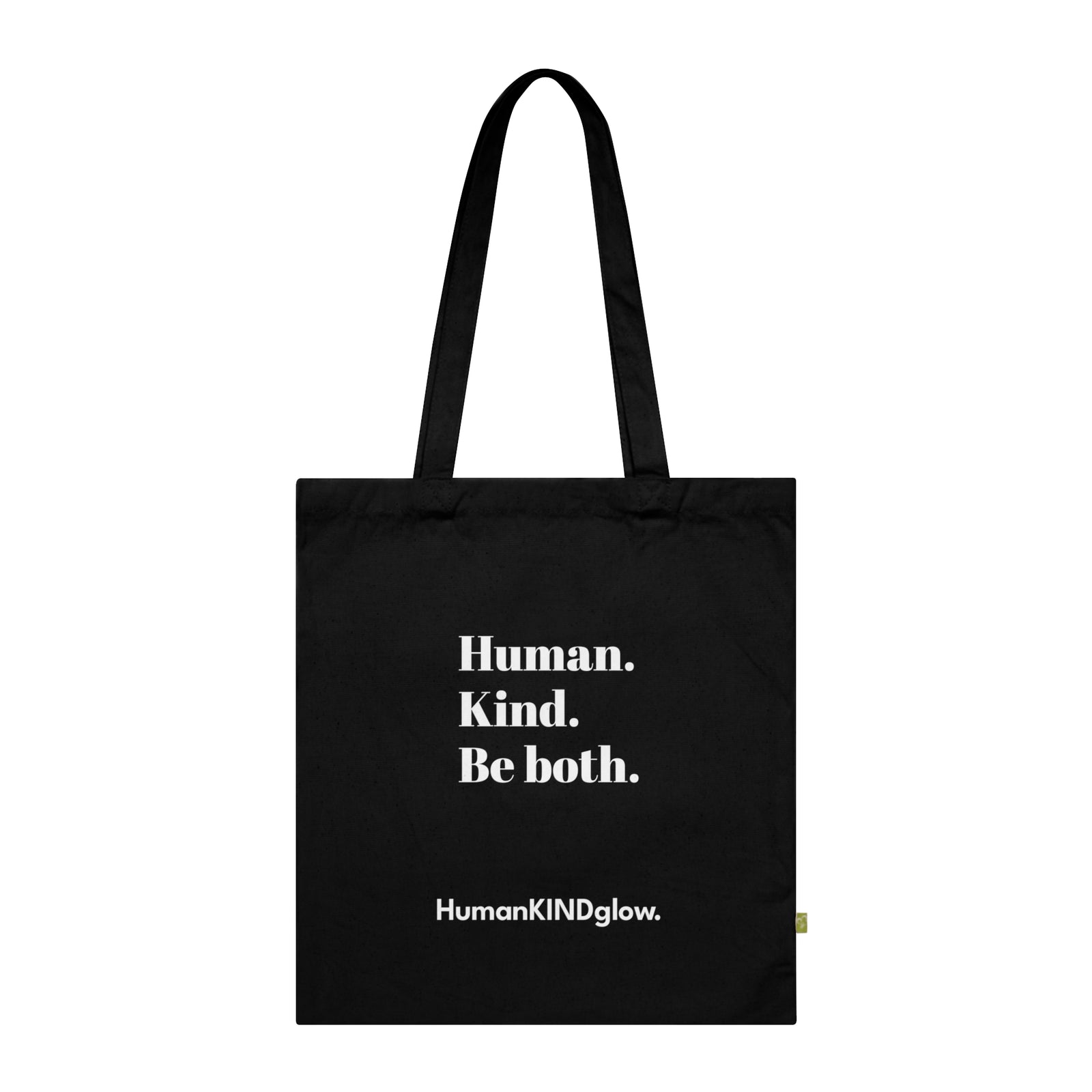 Human Kind Organic Cotton Tote Bag - Eco - Friendly Reusable Bag, Perfect for Everyday Use - HumanKINDglow