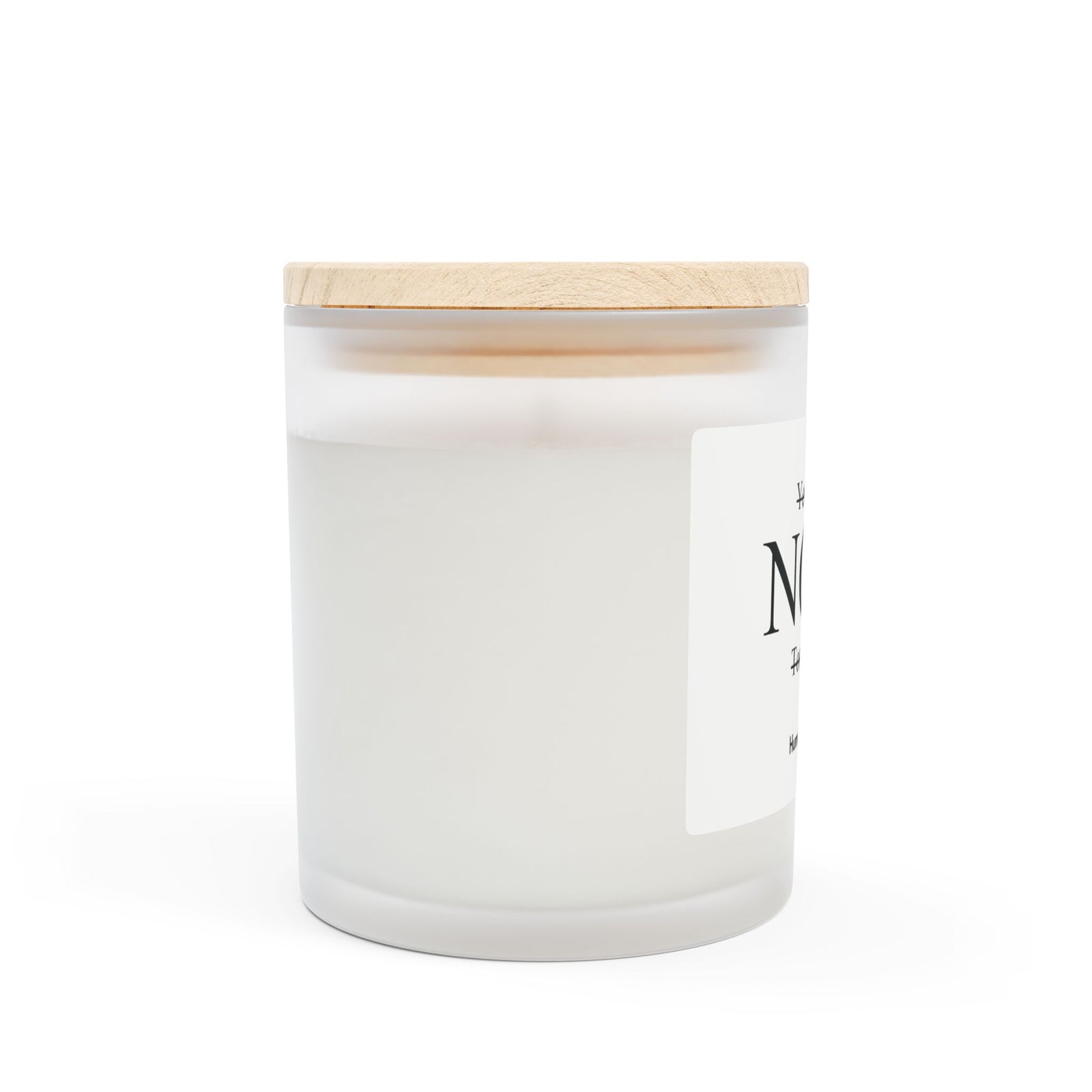 Motivational Frosted Glass Candle - 11oz | NOW. Yesterday, Tomorrow | Perfect Gift for Mindfulness & Relaxation - HumanKINDglow