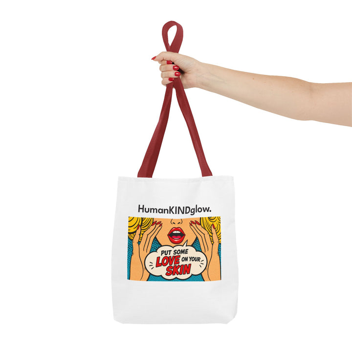 Pop Art "Put Some Love On Your Skin" Tote Bag