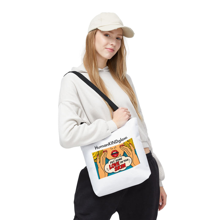 Pop Art "Put Some Love On Your Skin" Tote Bag