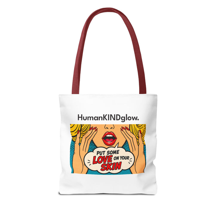 Pop Art "Put Some Love On Your Skin" Tote Bag