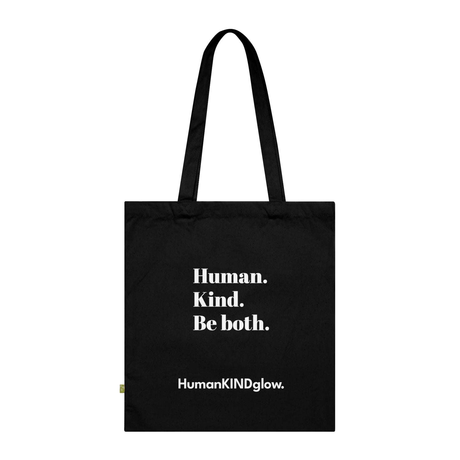 Human Kind Organic Cotton Tote Bag - Eco - Friendly Reusable Bag, Perfect for Everyday Use - HumanKINDglow