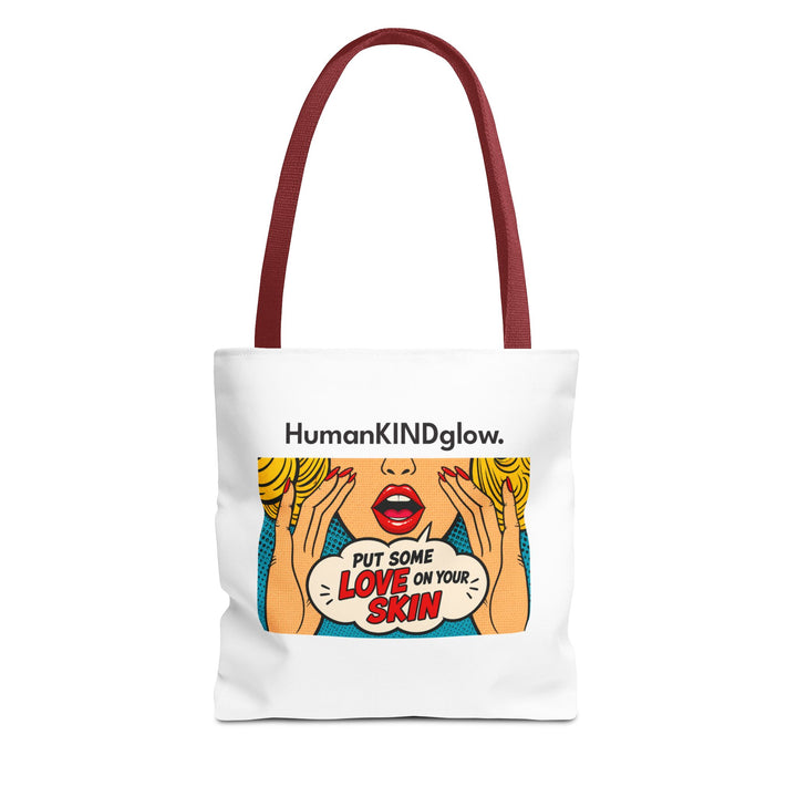 Pop Art "Put Some Love On Your Skin" Tote Bag