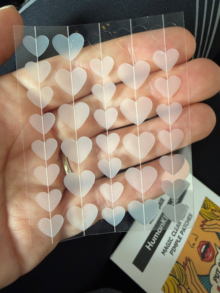 Magic CLEAR heart pimple patches - jumbo pack