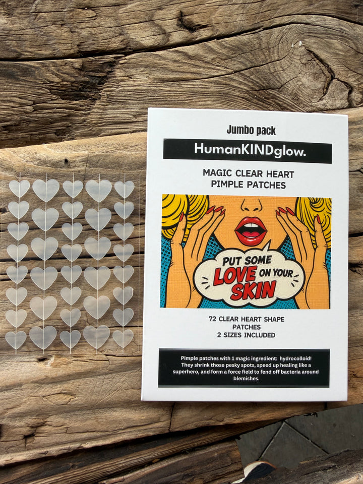Magic CLEAR heart pimple patches - jumbo pack