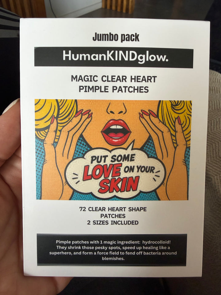 Magic CLEAR heart pimple patches - jumbo pack