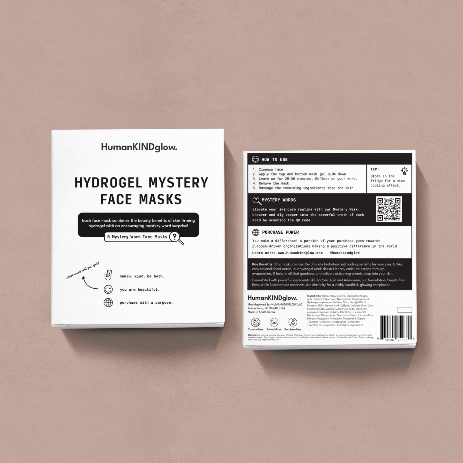 10 PACK of Hydrogel Mystery masks - HumanKINDglow