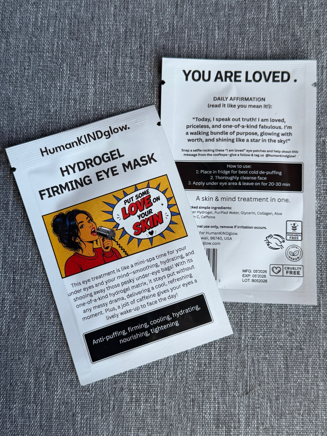 Hydrogel firming eye mask - 10 pack